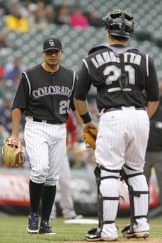 Jorge De La Rosa, Chris Iannetta